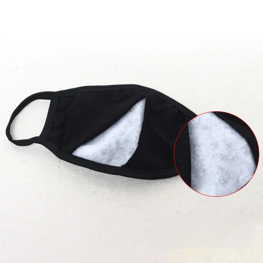 Маска для лица из хлопка милый PM2.5 Анти-Туман Маска Black Dust нос фильтр ветронепроницаемая маска для лица, муфельной бактерий гриппа ткань тканевый респиратор