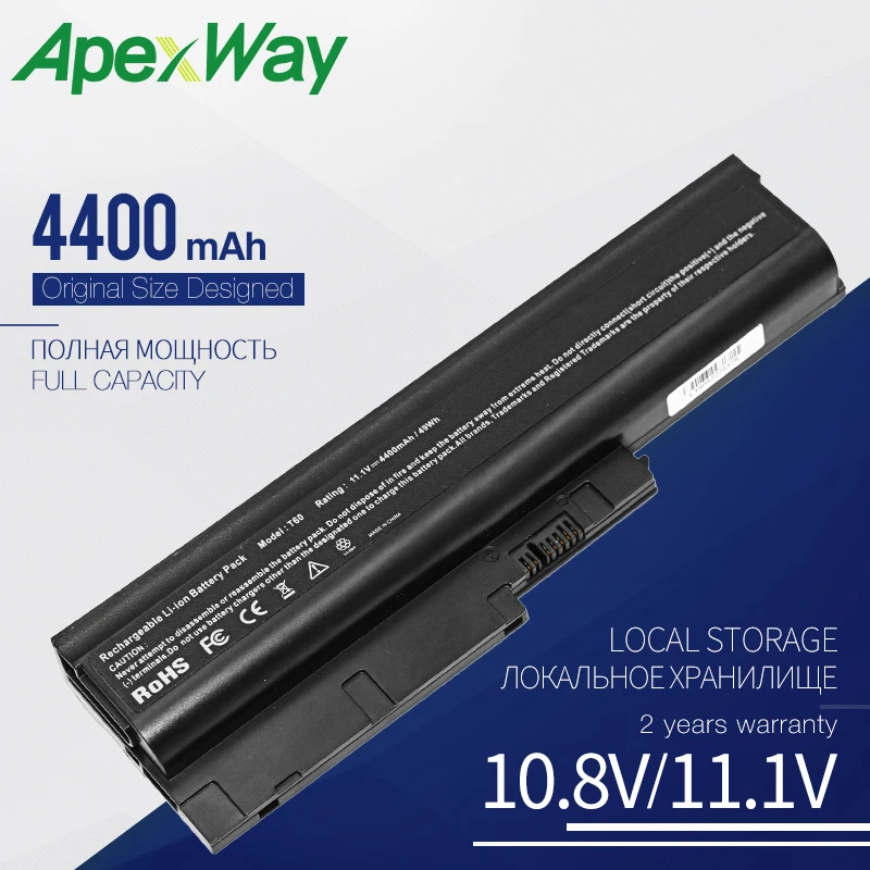 Аккумулятор Apexway для ноутбука Lenovo Thinkpad R500 T500 W500 SL500 IBM ThinkPad R60 R60e R61 R61e R61i T60 T60p