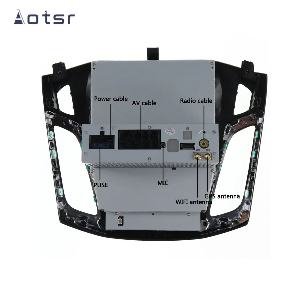 Автомобильный мультимедийный блок Aotsr Android 7 1 без DVD плеера GPS навигации для Ford Focus