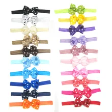 A48 европейский и американский лидер продаж, детская лента для волос с бантом, лента в рубчик, повязка для волос с принтом и бантом, головной убор для девочек