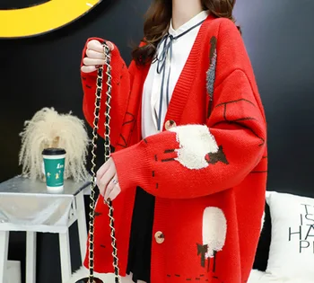 

L Sweater Female Loose 2020 Autumn and Winter New Style Korean-style Laziness