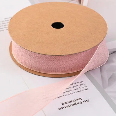 Dusty Rose Solid Organza Flower Packing Ribbon 1''x20 Yards Trimming Tape Ribbon Florist Gift Wrapping DIY Crafts Wedding Party Cake Decor - Цвет: Dusty Rose