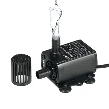 

DC 12V 4M 400L/H Portable Mini Brushless Motor Ultra-quiet Submersible Water Pump For Cooling System Fountains Heater