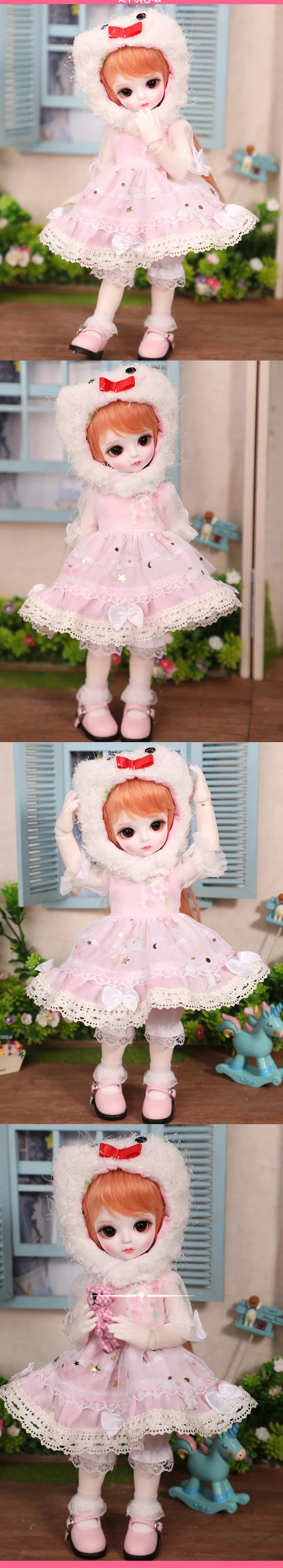 1/6 масштаб Обнаженная BJD Кукла Милый ребенок девочка BJD/SD смола фигурка кукла модель игрушка подарок. В комплект не входит одежда, обувь, парик A0165Macaron YOSD