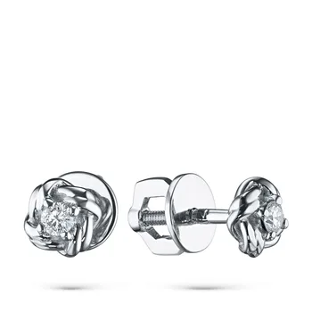

Pusety of white gold with diamond e0901ps11172800