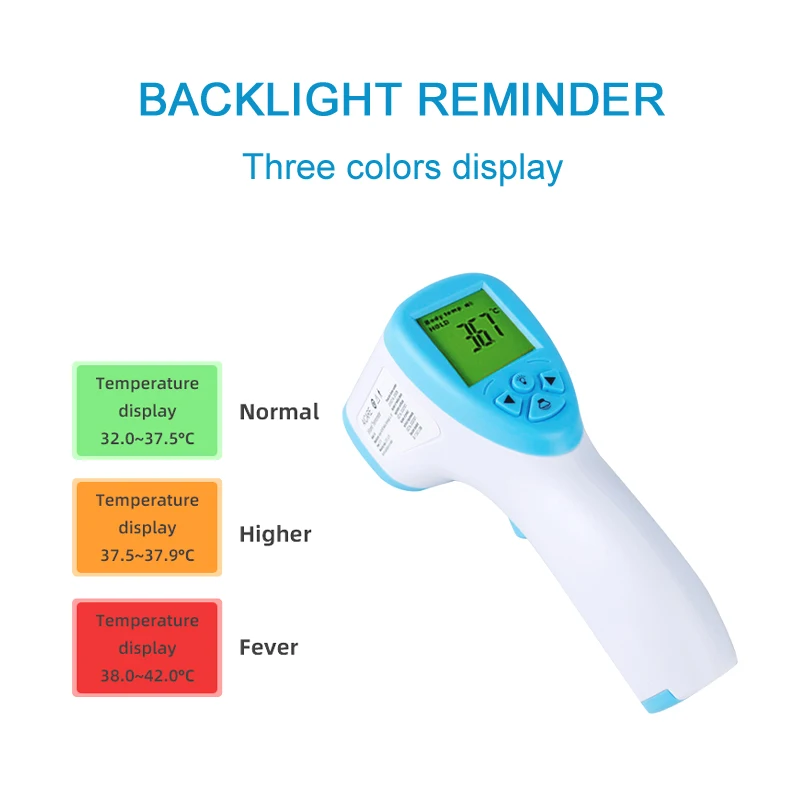 AICARE Digital Infrared Forehead Thermometer Electronic Non-Contact for Baby Adults Body Medical Fever Measure Tool Outdoor Home