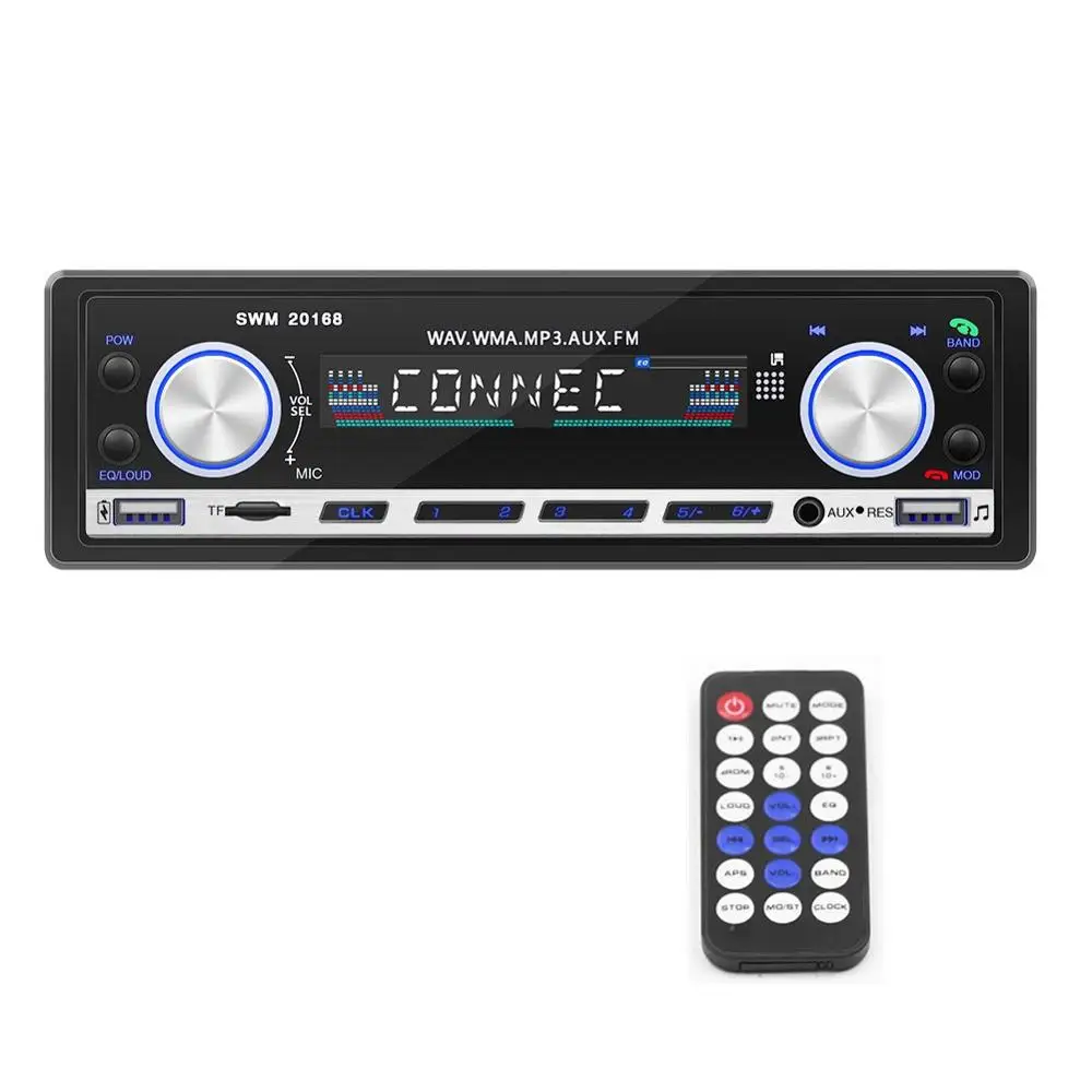 Bluetooth Авто Радио стерео радио FM Aux вход приемник TF карта USB 12 В в-тире 1 din автомобильный MP3 мультимедийный плеер