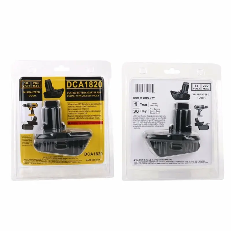 DCA1820 батарея адаптер для Dewalt 18 В до 20 в DCB203BT DCB204 конвертер запчасти
