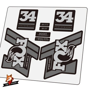 

Bicycle Fork Sticker Mountan Bike MTB fork Decal for 2020 FOX 34 SC performance step-cast