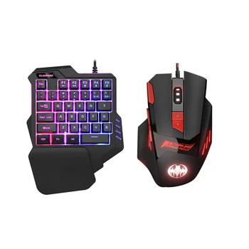 

2pcs Keyboard and Mouse Mixed Backlit Fashion Portable Keyboard for Playing Games