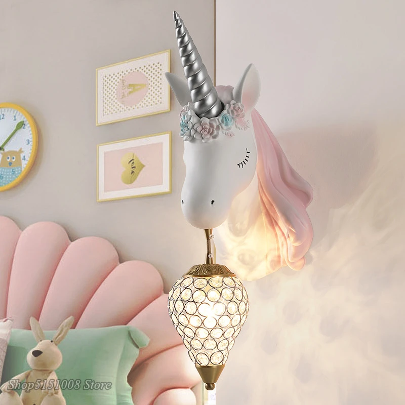 Coördineren Specificiteit baseren Nordic Unicorn Wall Lamp | Unicorn Wall Light | Unicorn Lighting | Unicorn  Led Lamp - Wall Lamps - Aliexpress