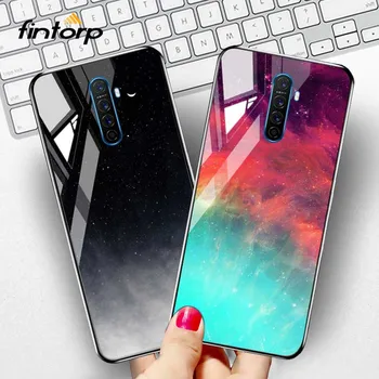Перейти на Алиэкспресс и купить Чехол из закаленного стекла Dream Starry для Realme X2 5 3 Pro XT X Lite, силиконовый чехол для OPPO Reno 2 2Z Ace Z F7 F11 Pro A9 2020