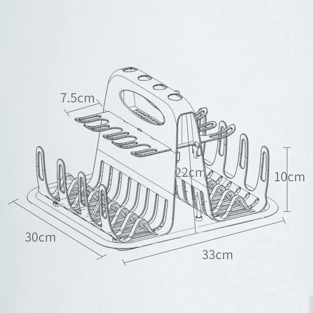 Baby Bottle Drying Bracket Safe Multilayer Detachable Foldable Stand Rack for Baby