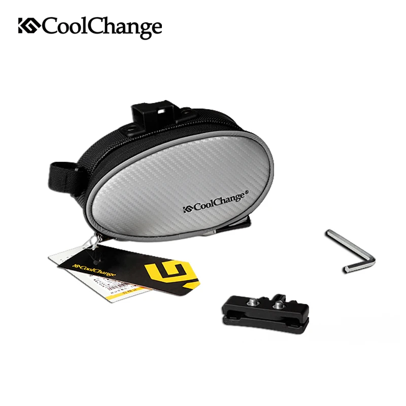 Высокое качество, CoolChange, водонепроницаемая сумка для горной дороги, велосипедная сумка, сумка для седла, велосипедная сумка, сумка для седла, серый/черный