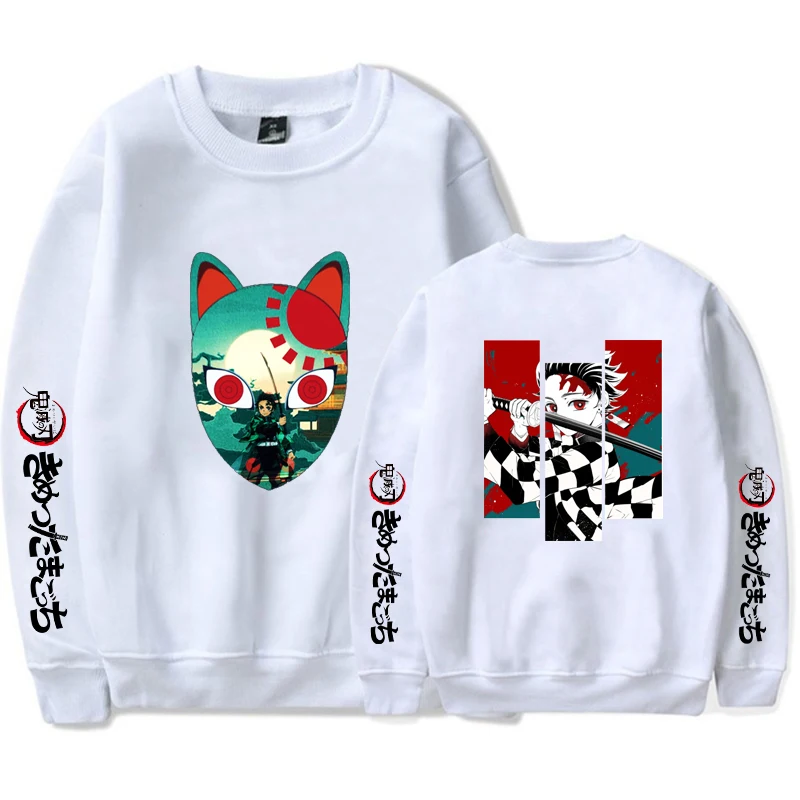 

Autumn Winter Hoodies Clothes Vintage Demon Slayer Dark Anime Characters Print Hoodie Demon Slayer: Kimetsu No Yaiba Sweatshirts