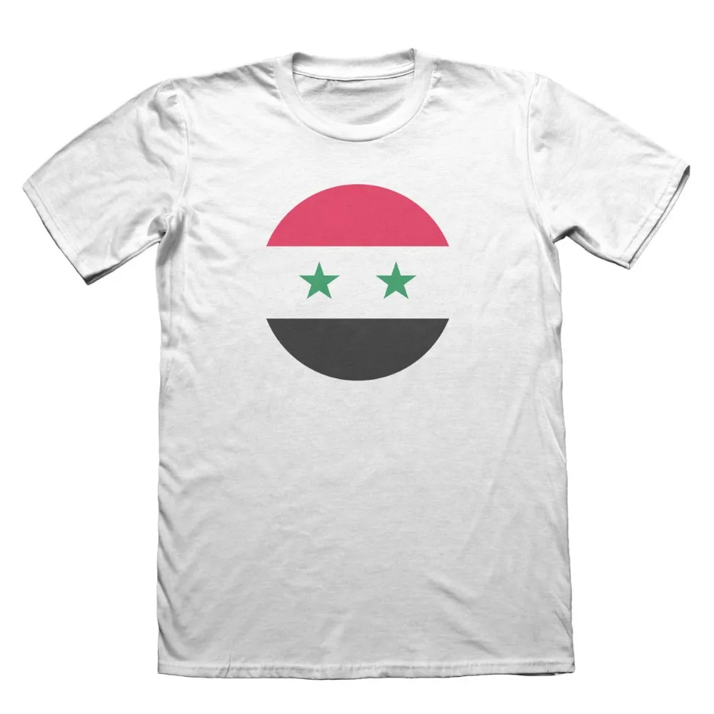 New Fashion Cool Casual T Shirts Summer Paried Tshirts Syria Flag T-Shirt - Men'S Fathers Day Christmas Printed |