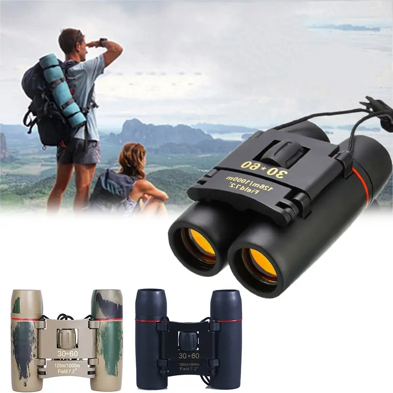 

8X/10X Zoom Telescope Folding Binoculars With Low Light Night Vision For Outdoor Watching Travelling Hunting Camping 1000m
