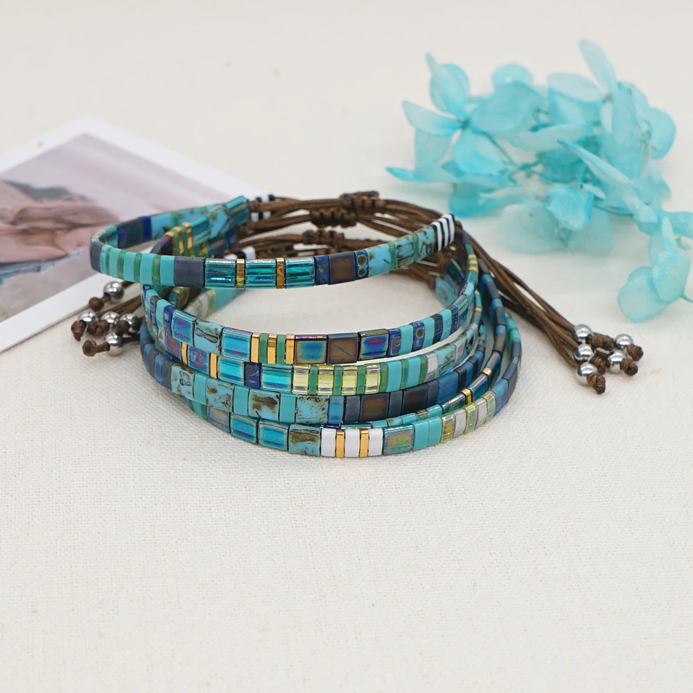Bracelet Jewelry Boho Miyuki Bracelet Jewelry Vintage Tila Beads Bracelets For Women Fall Winter Gift Adjustable Pulsera Accessories