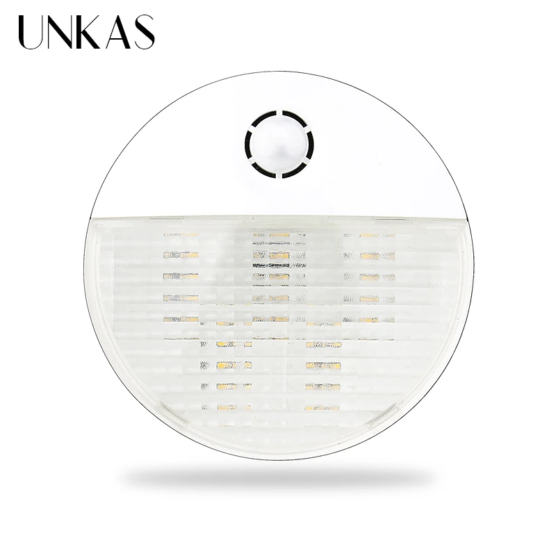 

UNKAS A8 DIY Footlights Wall Switch Human Body Sensor Lamp Suitable for Porches Corridors Corners Stairs Outlet