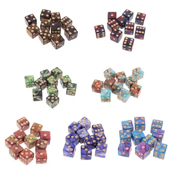 

10pcs/set Number 16 Square Polyhedral Dices Bead Number Dials Desktop Table Game