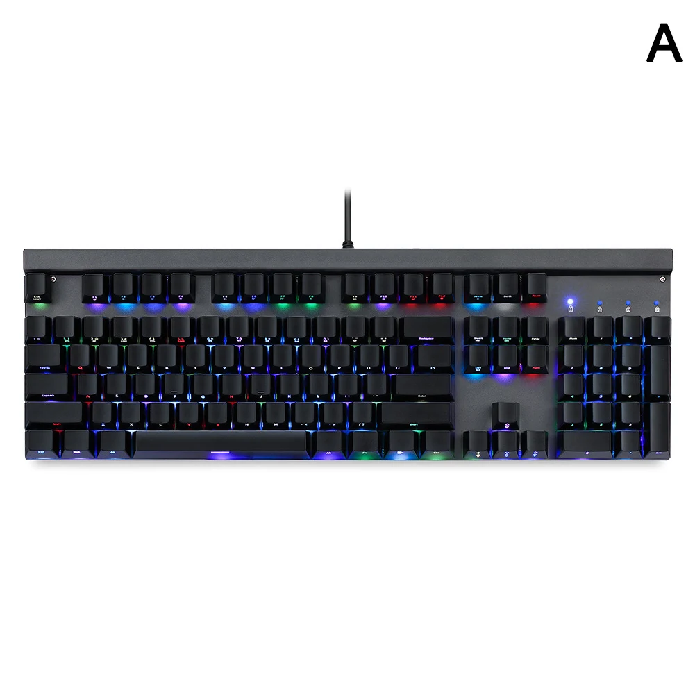 Mechanical Gaming Keyboard RGB Backlit 104 Keys Outemu Switch Keypad for PC Laptop New Arrival - Цвет: A