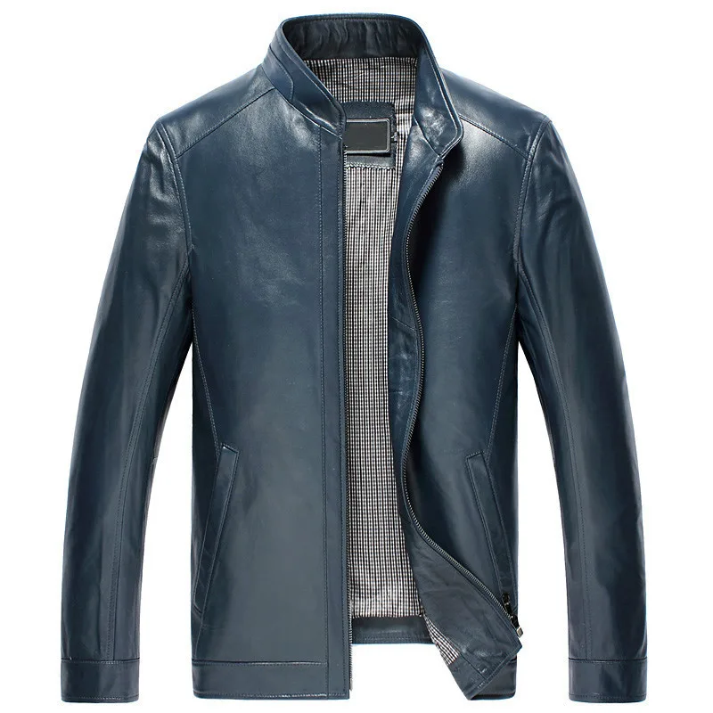 

Men's Leather Jacket Autumn Winter Jacket Men Genuine Sheepskin Coat Plus Size Jackets 4xl 5xl Chaqueta Mujer MY1575