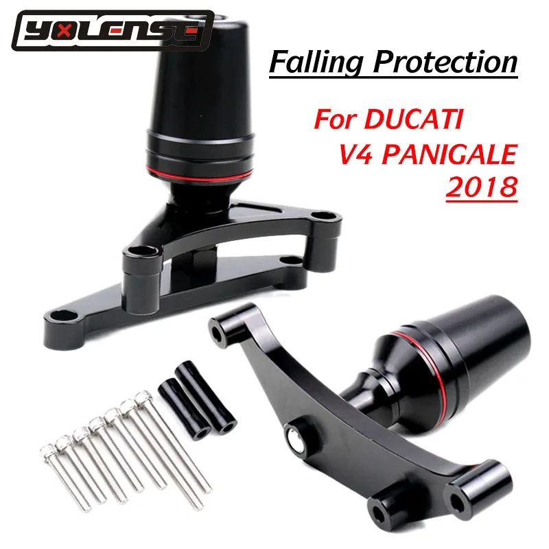 

Motorcycle Accessories Falling Protection Frame Slider Fairing Guard Anti Crash Pad Protector For DUCATI V4 V4S PANIGALE 2018