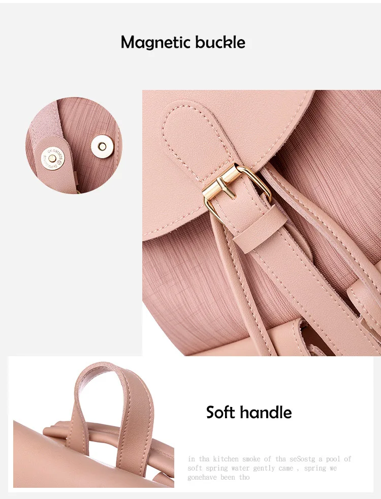 Brown Black Women Backpack Soft Leather School Bag For Teen Girls Casual Travel Bagpack 2019 New Fashion Female Luxury Backpacks (16)