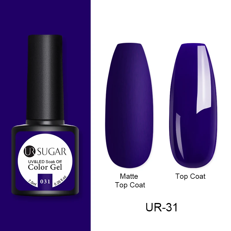Ur Sugar 7,5 мл УФ-гель для ногтей Твердый 62 цвета замачиваемый УФ-гель лак Цветной Гель-лак для ногтей DIY лак для ногтей - Цвет: Красный