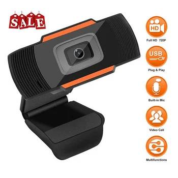 

Webcam Auto Focusing Web Camera Cam with Microphone for PC Laptop Desktop Computer New Arrival