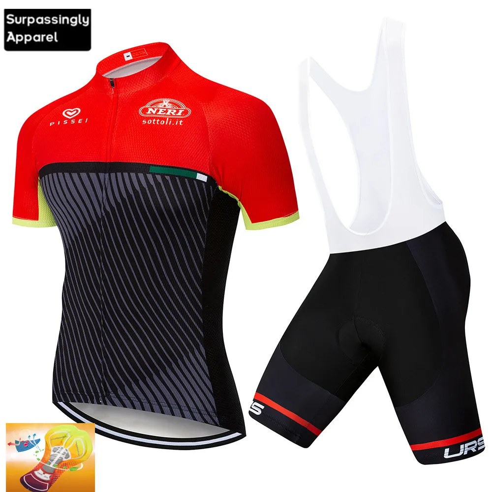 

2020 Pro Cycling Jersey Set ITALIA UCI Team MTB Bicycle Clothing Bike Clothes Hombre Verano Maillot Roupas Ciclismo 16D Gel