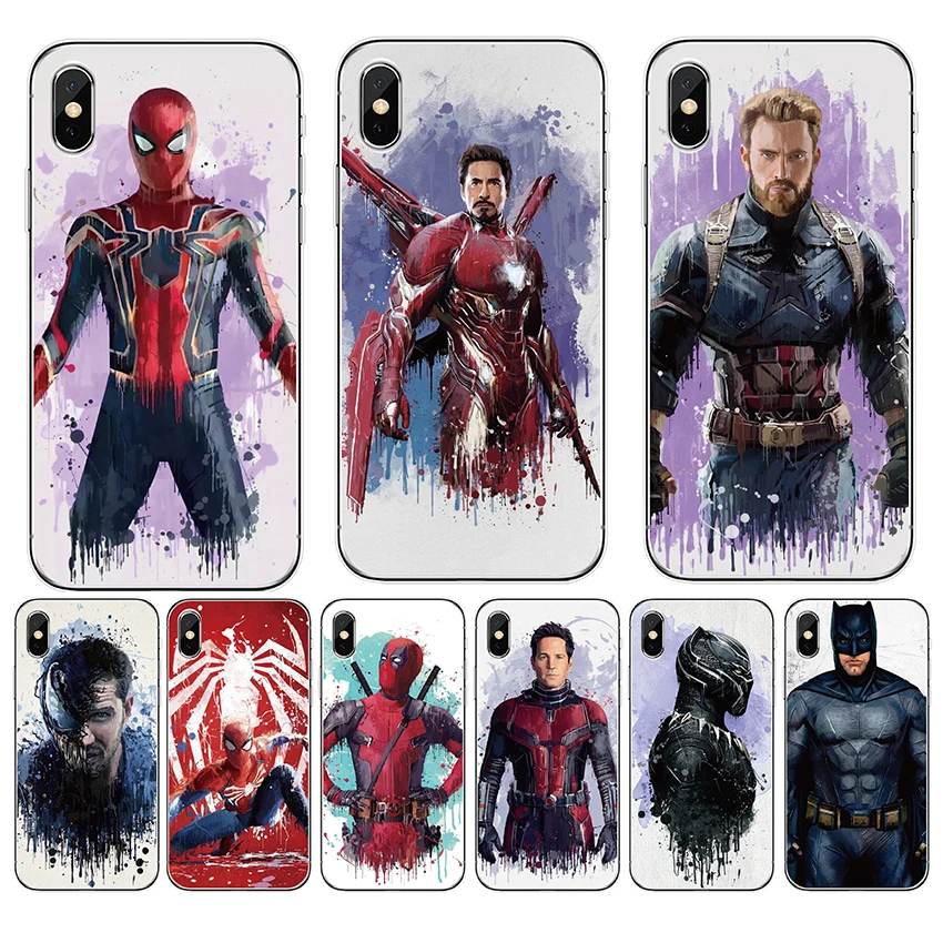 

Case for Cubot P20 X19 X18 Plus Nova J3 Pro Max R9 H3 Power Rainbow2 Hafury Mix Soft TPU Cool Marvel Avengers Phone cover Capa