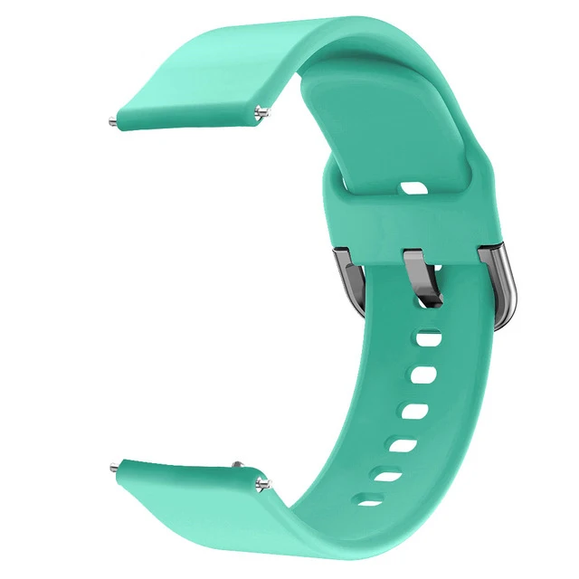 20 мм силиконовый ремешок для samsung Galaxy Watch Active 44 мм активный 2 Браслет ремешок для gear S2 Huami Amazfit Bip Galaxy 42 мм - Цвет: green