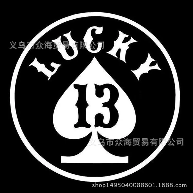 C109 импортные товары LUCKY Spades моделирование Автомобильная наклейка Lucky Spades 13 крутая забавная наклейка для украшения автомобиля