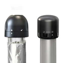 Vacuum Wine Bottle Cap Stopper Leak-proof Silicone Sealed Champagne Stopper For Bottle Plug Retain Freshness Bar Tool Accessorie