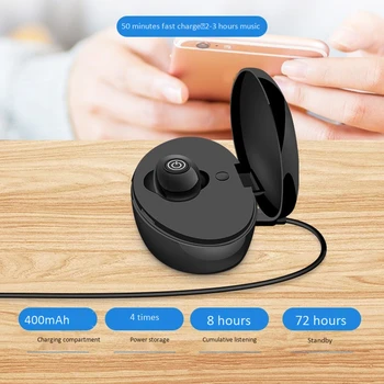

Invisible Hand Free Smart Bracelet Bluetooth Earphone 3D Stereo Mini Earpiece Gaming Sports In-Ear Headset