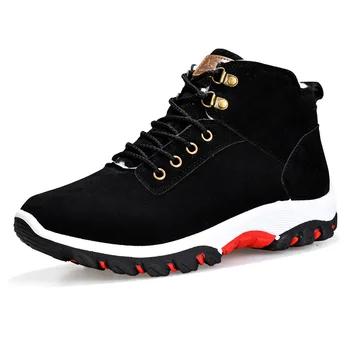 

Black Blue Yellow Hiking Shoes Men Winter Warm Thick Hiking Boots Mountain Climbing Shoes Outdoor Sport Shoes Trekking Sneakers
