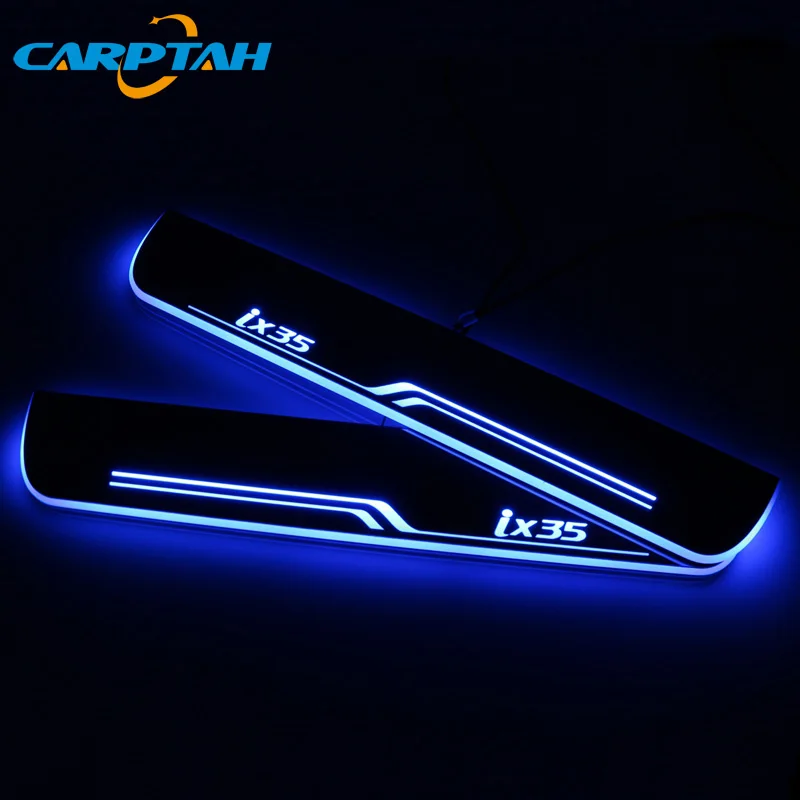 Carptah 4 шт. светодиодный светильник для педали автомобиля Накладка на порог