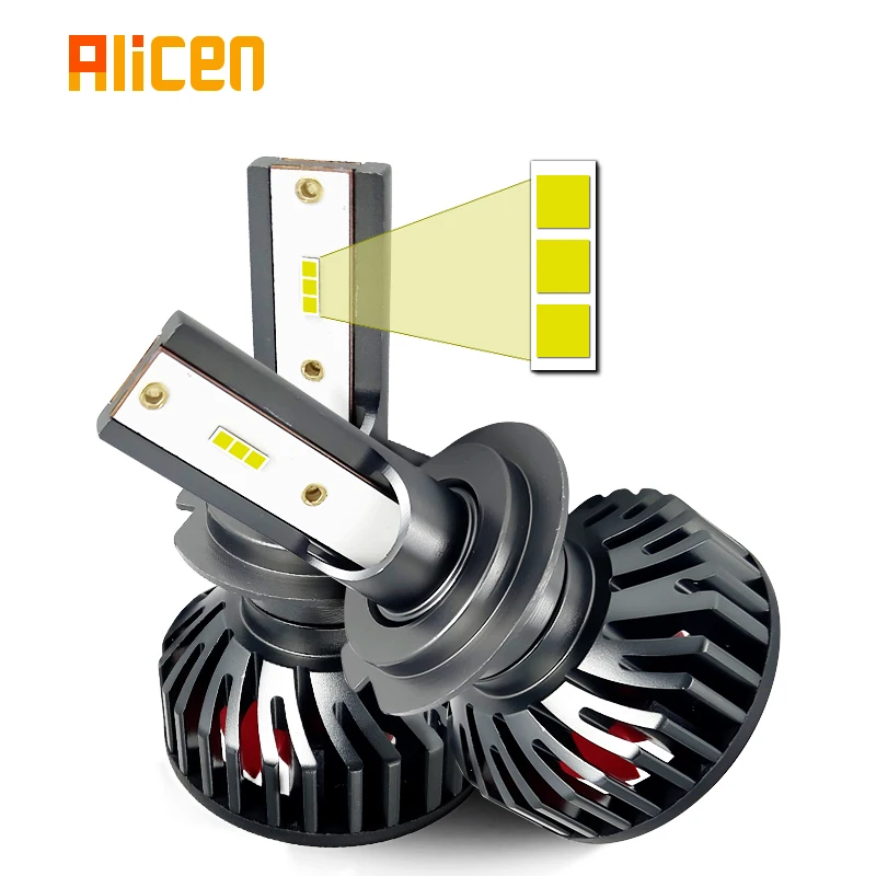 Лампа для автомобильных фар H7 LED H11 H8 H4 Led H1 H3 противотуманные фары 6000K свет 9005 9006 HB3