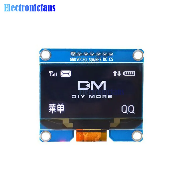 1,54 дюймов PM 5PIN/7PIN Белый Синий Желтый oled-модуль IIC I2C интерфейс 128x64 экран дисплея SSD1309 SPD0301 Драйвер IC 3,3-5 В