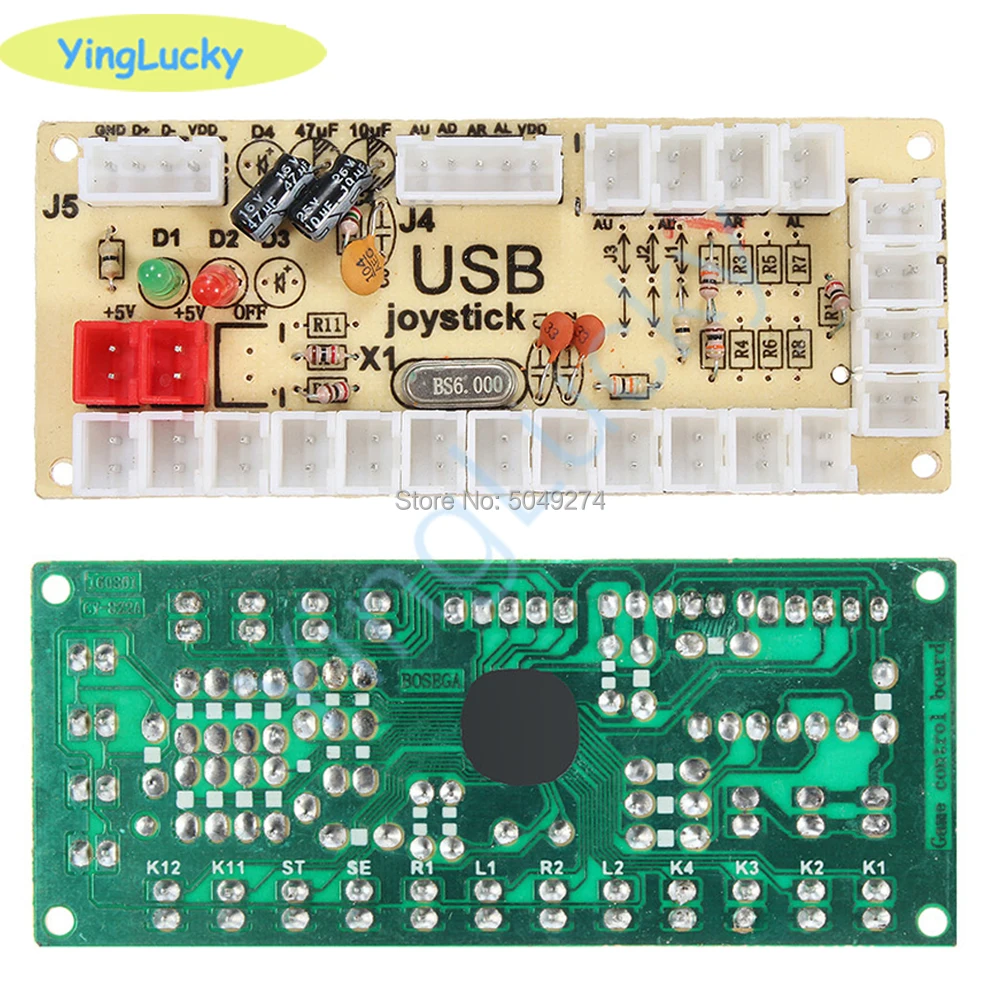 Аркадный набор сделай сам 2 игрока USB энкодер с нулевой задержкой HAPP джойстик 33 мм