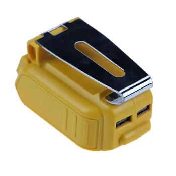 

Newest USB Converter For DEWALT 18V 20V Li-ion Battery DCB200 DCB205 Converter with two USB Device free shipping