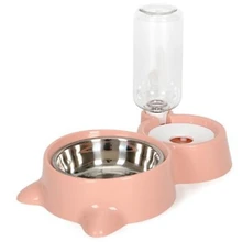 Top-Cat миска бутылочка для подачи воды в Поильник для собак миска для кошек котенок питьевой фонтан еда блюдо миска для домашних животных товары Розовый