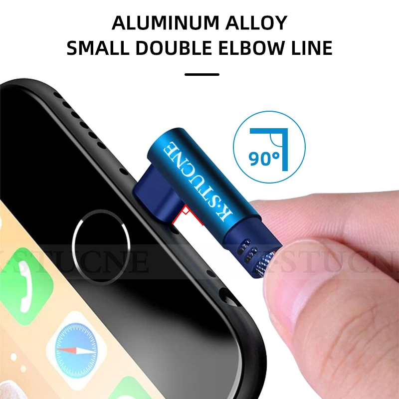 Micro USB кабель 90 градусов для Xiaomi Redmi Note 5 Pro 2 м Быстрая Зарядка Кабель Microusb для samsung S6 S7 Android Micro Дата-кабель