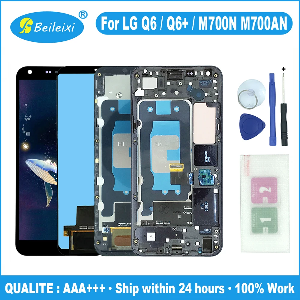 Для LG Q6 M700 M700A M700N US700 M703 M700H/Y ЖК-дисплей сенсорный экран дигитайзер для + M700AN M700TV X600KP