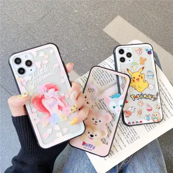 

Duffy and Shellie May Tempered glass phone case for iphone 11 Pro Max 7 8 plus X XR XS MAX Little Mermaid clear cover
