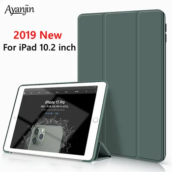 

Soft Silicone Case For New iPad 10.2 2019 7th Gen Funda Smart Case Protective Shell Magnetic Auto Sleep Cover For iPad 10.2 case