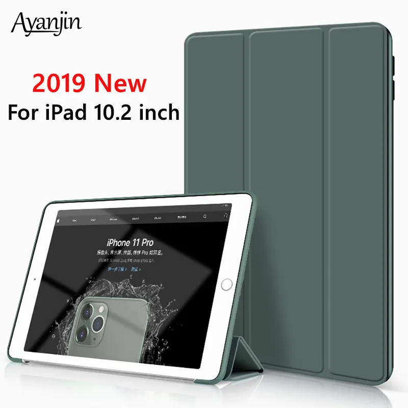 Мягкий силиконовый чехол для нового iPad 10 2 2019 7th Gen Funda Smart Case защитный Магнитный