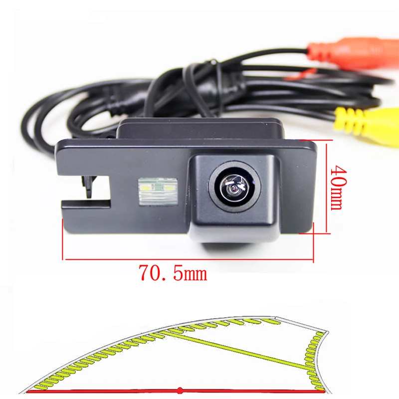 Vehicle Dynamic Trajectory Parking Line Car Rear View Reverse Camera For Great Wall Hover H3 H5 Haval