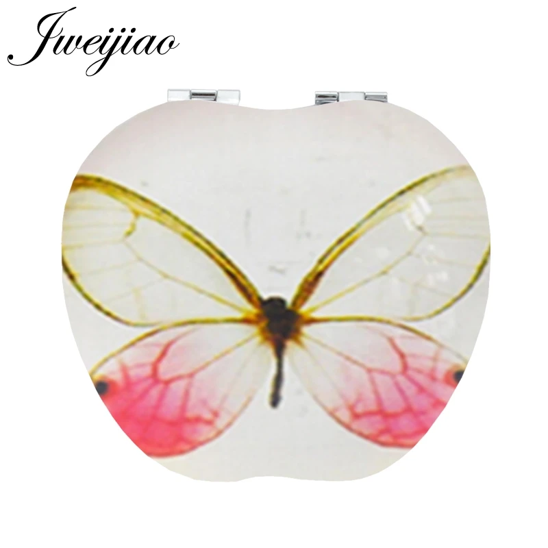 D1257 JWEIJIAO dream Butterfly инструменты аксессуары в форме яблока зеркала модное карманное зеркало для женщин подарок на день рождения D1249 - Цвет: D1257